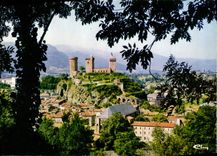 CPSM Foix Ariege Le Chateau et la Ville 