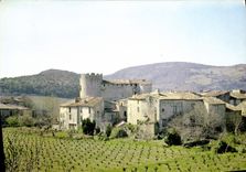 CPSM L'Aude tourisque Villerouge Termines Vue partielle 
