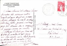 CPSM L'Aude tourisque Villerouge Termines Vue partielle 