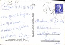 CPSM Aude Narbonne La Cathedrale St Just