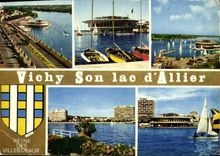 CPSM Vichy Allier Son lac d'Allier Tous les plaisirs nautiques 