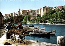 CPSM La Corse ile de beaute Bastia Le vieux Port et la Citadelle 