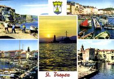 CPSM Le Cote d'Azur Saint Tropez Var La Ponche Pe Port 