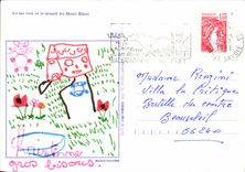 CPSM Le lac vert et le massif du Mont Blanc 