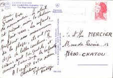 CPSM La Cote Fleurie Cabourg Calvados la plage des Fleurs