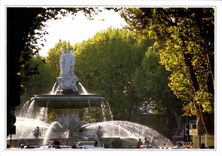 CPSM Aix en Provence la Cours Mirabeau Fontaine 