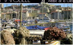 CPSM Marseille le Vieux Port Theatre de la Criee 