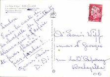 CPSM La Cote d'Azur Eze Village la Voute et l'ancienne Chapelle des Penitents Blancs 