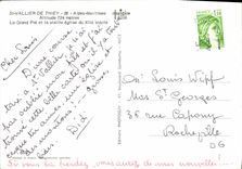 CPSM St Vallier Thiey Alpes Maritimes le grand Pre et la vieille eglise du XII siecle 