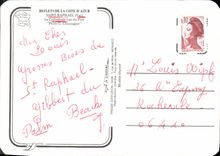 CPSM Reflets de la Cote d'Azur Saint Raphael Var la cathedrale vue du Port 