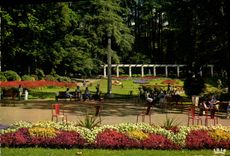 CPSM Aix les Bains le Parc Thermal et sa Pergola 