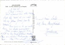 CPSM Aix les Bains le Parc Thermal et sa Pergola 