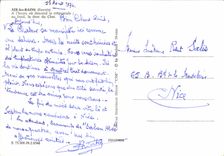 CPSM Aix les Bains Savoie a l'heure ou descend le crepuscule au fond la dent du chat 