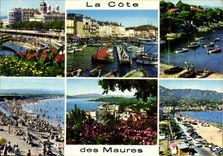 CPSM La Cote des Maures St Raphael St Aygulf St Tropez Ste Maxime sur Mer 