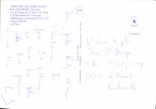 CPSM Aix les Bains Savoie le Jet d'eau et la Dent du Chat l'Etablissement Theraml Mabillaud Architec