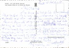 CPSM Aix les Bains Savoie les grands hotels et la chaine du Revard 