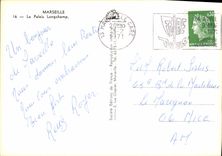 CPSM Marseille le palais Longchamp 