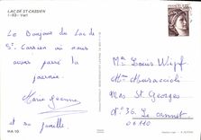 CPSM Lac de St Cassien Var 