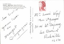 CPSM La Cote d'Azur Menton Alpes Maritimes vue generale sur le port et la vieille ville 