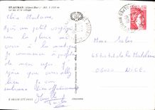 CPSM St Auban Alpes Mar le Lac et le village 