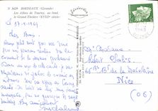 CPSM Bordeaux Gironde les Allees de Tourny au fond le Grand Theatre XVIII siecle 