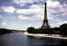 CPSM Paris La Seine et la Tour Eiffel 
