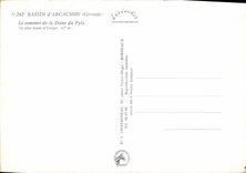 CPSM Bassin d'Arcachon Gironde le sommet de la Dune du Pyla la plus haute d'Europe