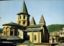 CPSM Conques en Rouergue Aveyron les Absides XI et XII siecle 