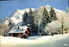 CPSM Au Pied du Mont Blanc le chalet des Neiges 