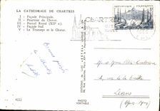 CPSM La Cathedrale de Chartres facade principal Pourtour du Choeur portail Royal XII s facade sud le