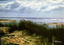 CPSM Visage des Landes contre jour sur l'Ocean 