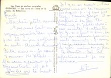 CPSM Les Alpes en couleurs naturelles Grenobles les Quais de l'Isere et la chaine de Belledonne 