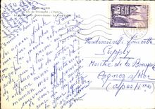 CPSM Paris l'Arc de Triomphe l'Opera Notre Dame la Tour Eiffel 