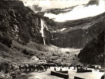 CPSM Gavarnie vue prise de la Terrasse de l'hotel 