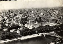 CPSM Paris et ses Merveilles Panorama sur Paris vue prise de la Tour Eiffel 