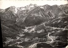 CPSM La Route des Grandes Alpes Col d'Allos B A la route du Col 