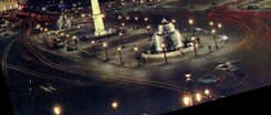 CPSM Paris Place de la Concorde Illuminee 