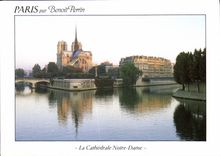 CPSM Paris par Benoit Penin la cathedrale Notre Dame 