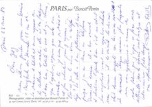 CPSM Paris par Benoit Penin la cathedrale Notre Dame
