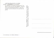 CPSM Les Chateaux de la Loire Chambord Loir Cher Le chateau fut construit par Francois ler dans un p