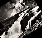 CPSM Les Pyrenees Route de Cauterets au Pont d'Esoagne Hautes Pyrenees 