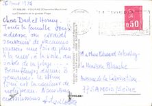 CPSM Fouras Charente Maritime La Citadelle et la grande Plage