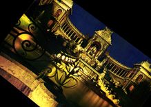 CPSM Marseille la Nuit Le Palais Longchamp 