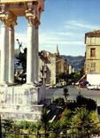 CPSM Charmes et Couleurs de la Corse Calvi Corse Le monument aux Morts et le cours 