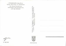 CPSM Strasbourg Bas Rhin Eglise Saint Paul et Cathedrale Die Sankt Paulskirche 