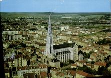 CPSM Nancy Meurthe et Moselle Notre Dame de Lourdes Au fond Tomblaine 
