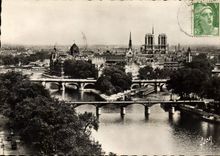 CPSM Paris en Flanani La Cite Notre Dame 