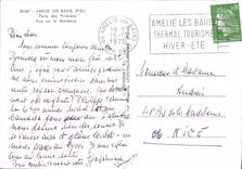 CPSM Amelie les Bains P O Perle des Pyrenees Vue sur le Mondony
