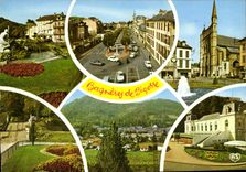 CPSM Bagneres de Bigorre Hautes Pytenees Jardins des Thermes 