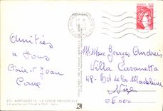 CPSM Martigues La Venise Provencale Le Quartier de I'lle et le Pont